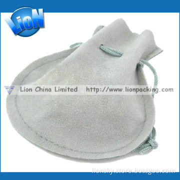 High Quality Gourd-Shape Grey Velvet Bag on Sale (e-066)